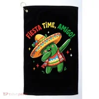 Dabbing Cactus Funny Cinco De Mayo Mexican  Golf Towel thumb 0