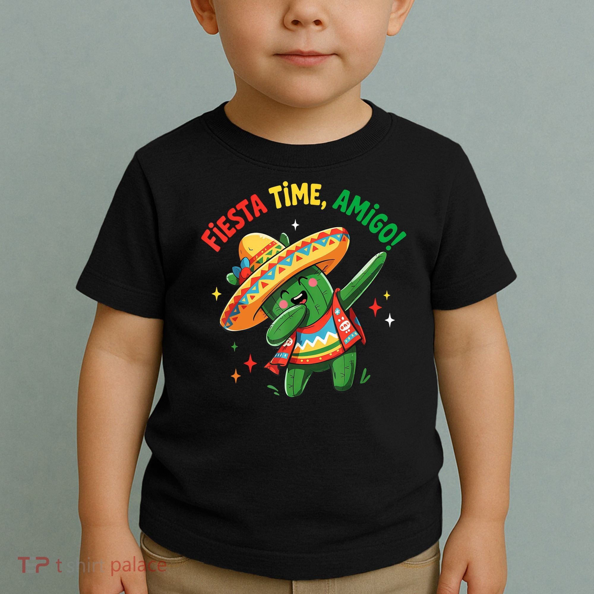 Dabbing Cactus Funny Cinco De Mayo Mexican  Toddler T-Shirt