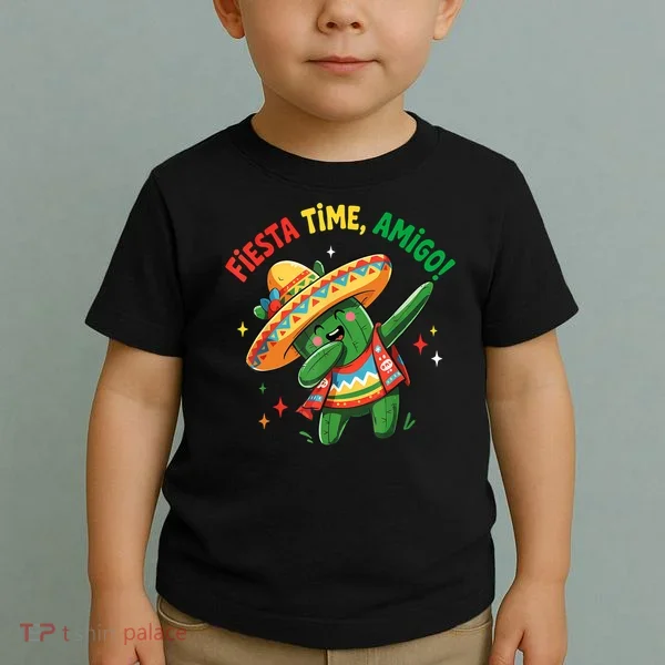 Dabbing Cactus Funny Cinco De Mayo Mexican  Toddler T-Shirt
