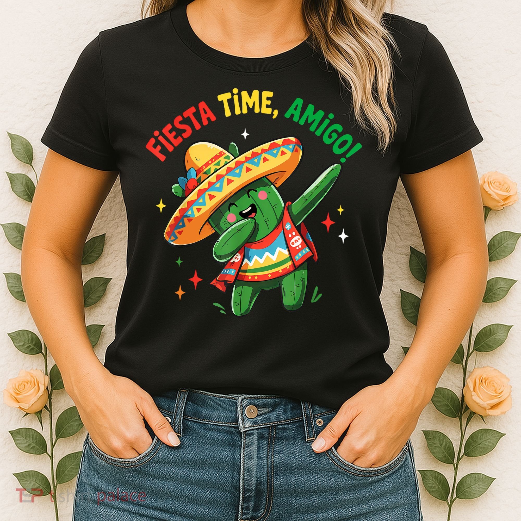 Dabbing Cactus Funny Cinco De Mayo Mexican  Women's T-Shirt