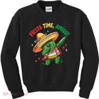 Dabbing Cactus Funny Cinco De Mayo Mexican  Kids Sweatshirt thumb 0