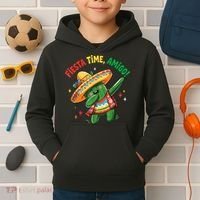 Dabbing Cactus Funny Cinco De Mayo Mexican  Kids Hoodie thumb 2