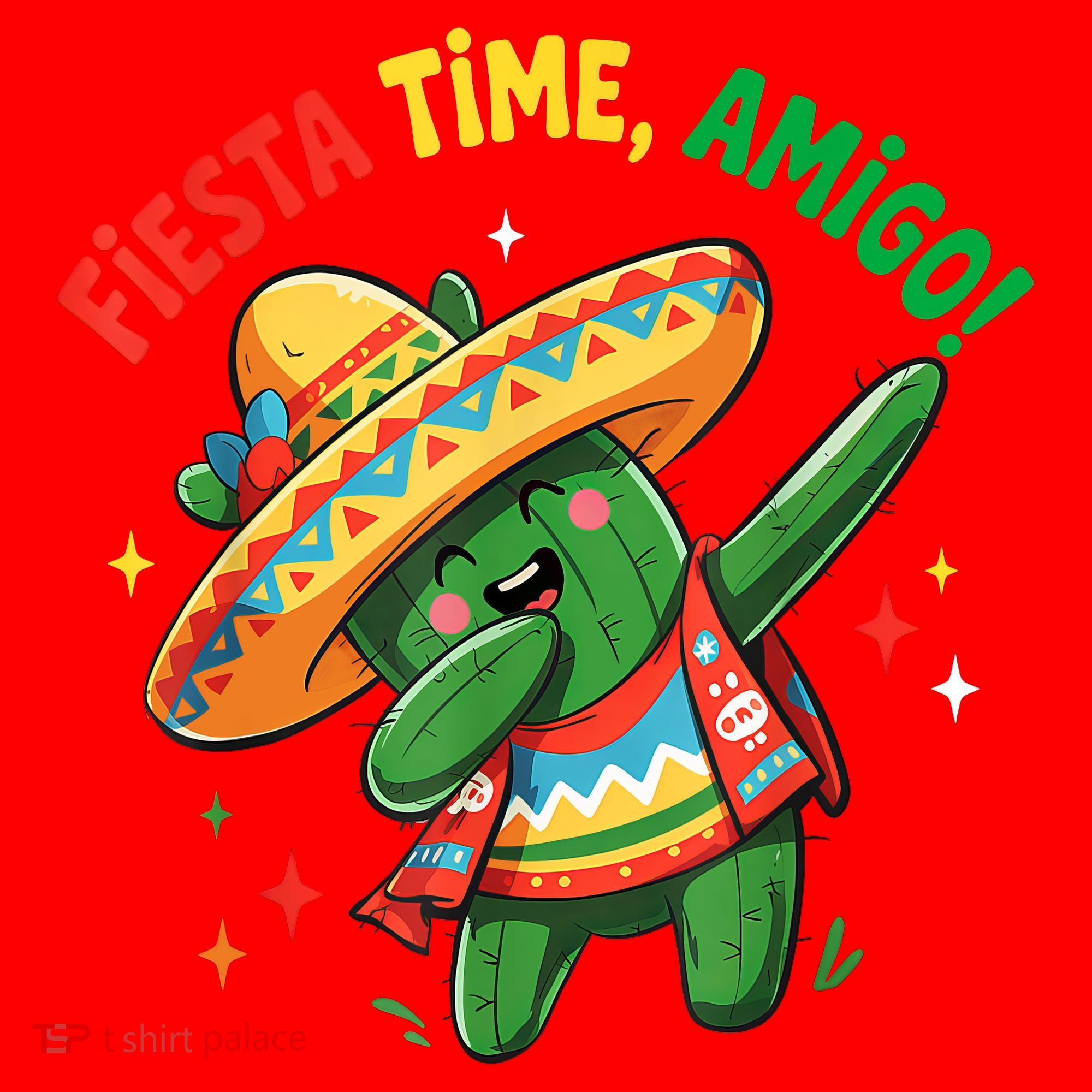 Dabbing Cactus Funny Cinco De Mayo Mexican  Santa Hat