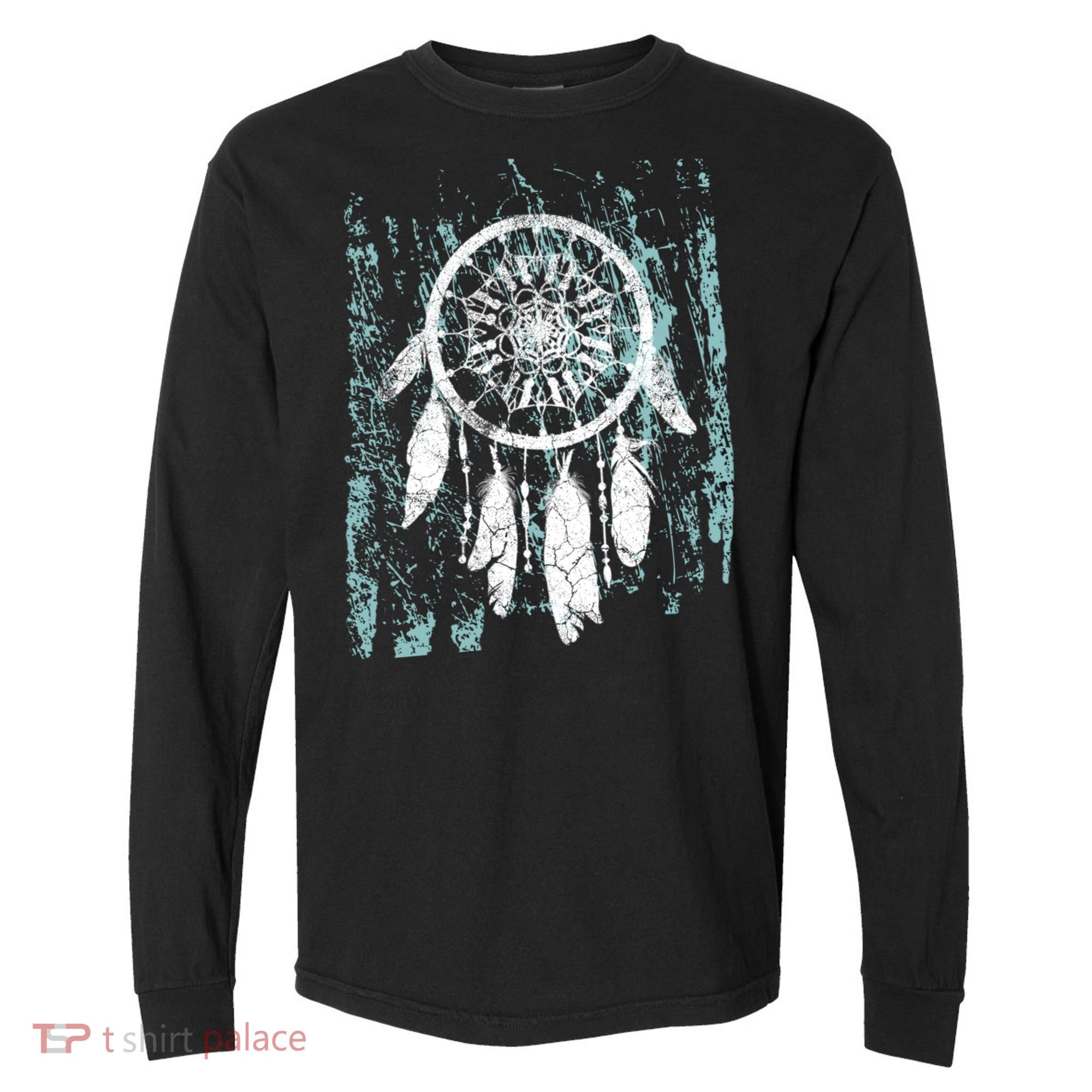 Dream Catcher Feathers Tribal Native American Boho Tapestry Gift Comfort Colors Heavyweight Long Sleeve T-Shirt