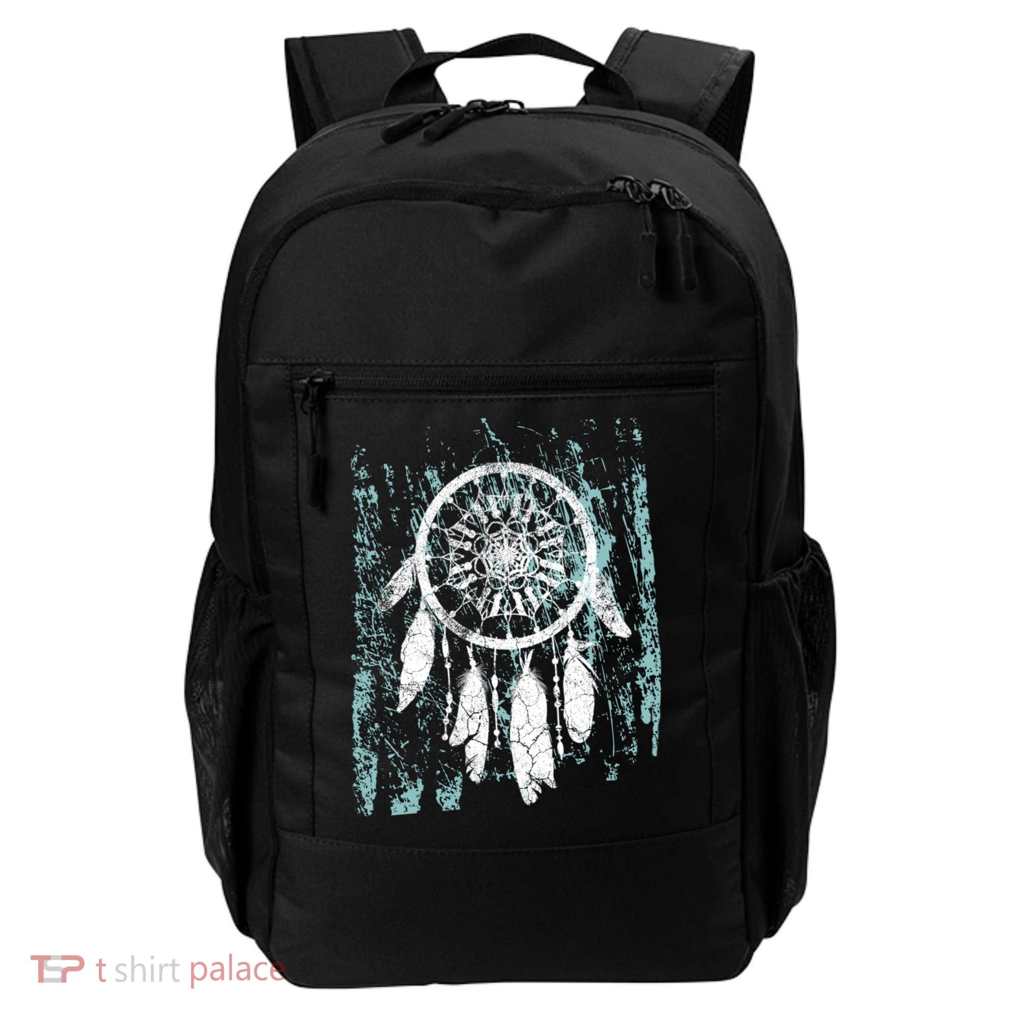 Dream Catcher Feathers Tribal Native American Boho Tapestry Gift Backpack