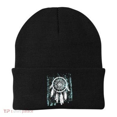 Dream Catcher Feathers Tribal Native American Boho Tapestry Gift Beanie