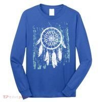 Dream Catcher Feathers Tribal Native American Boho Tapestry Gift Long Sleeve Shirt thumb 0