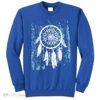 Dream Catcher Feathers Tribal Native American Boho Tapestry Gift Sweatshirt thumb 0
