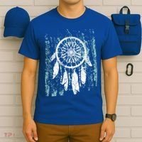 Dream Catcher Feathers Tribal Native American Boho Tapestry Gift T-Shirt thumb 6