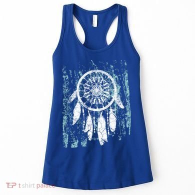 Dream Catcher Feathers Tribal Native American Boho Tapestry Gift Women's Tank Top