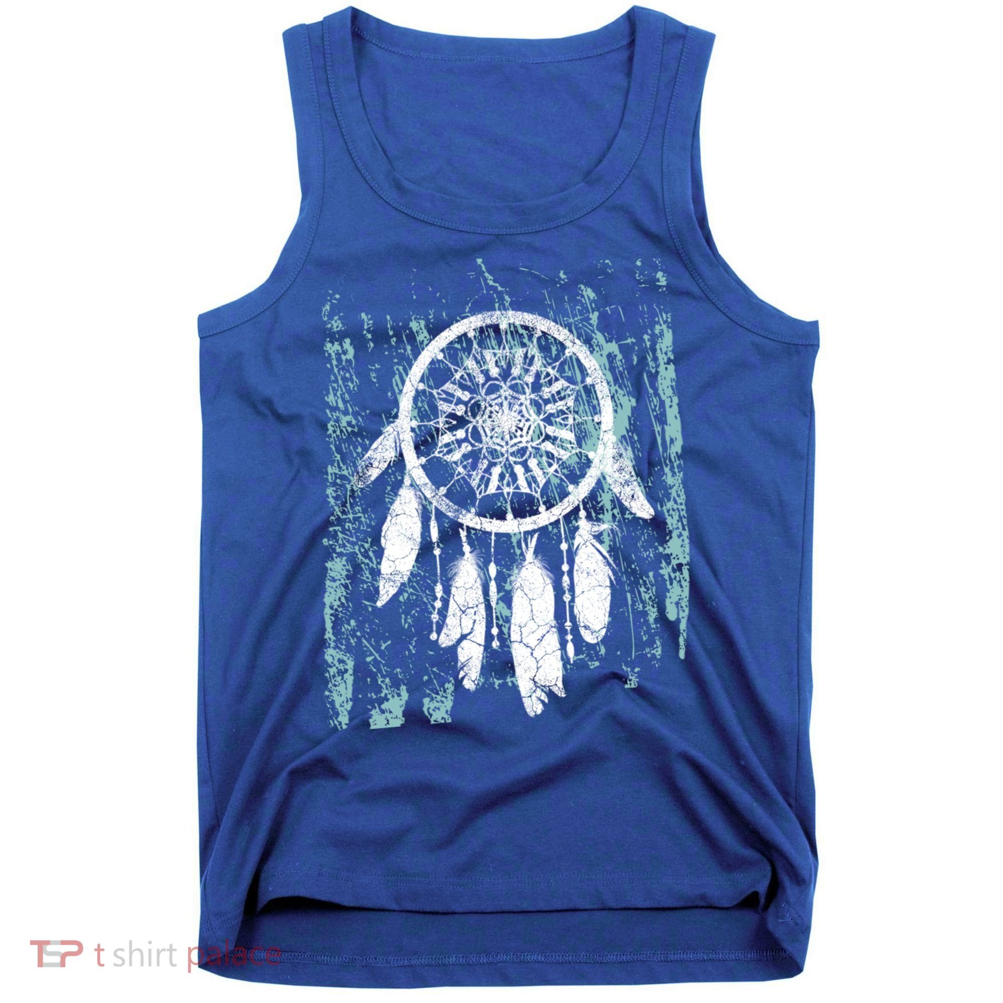 Dream Catcher Feathers Tribal Native American Boho Tapestry Gift Tank Top