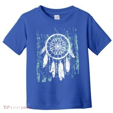 Dream Catcher Feathers Tribal Native American Boho Tapestry Gift Toddler T-Shirt