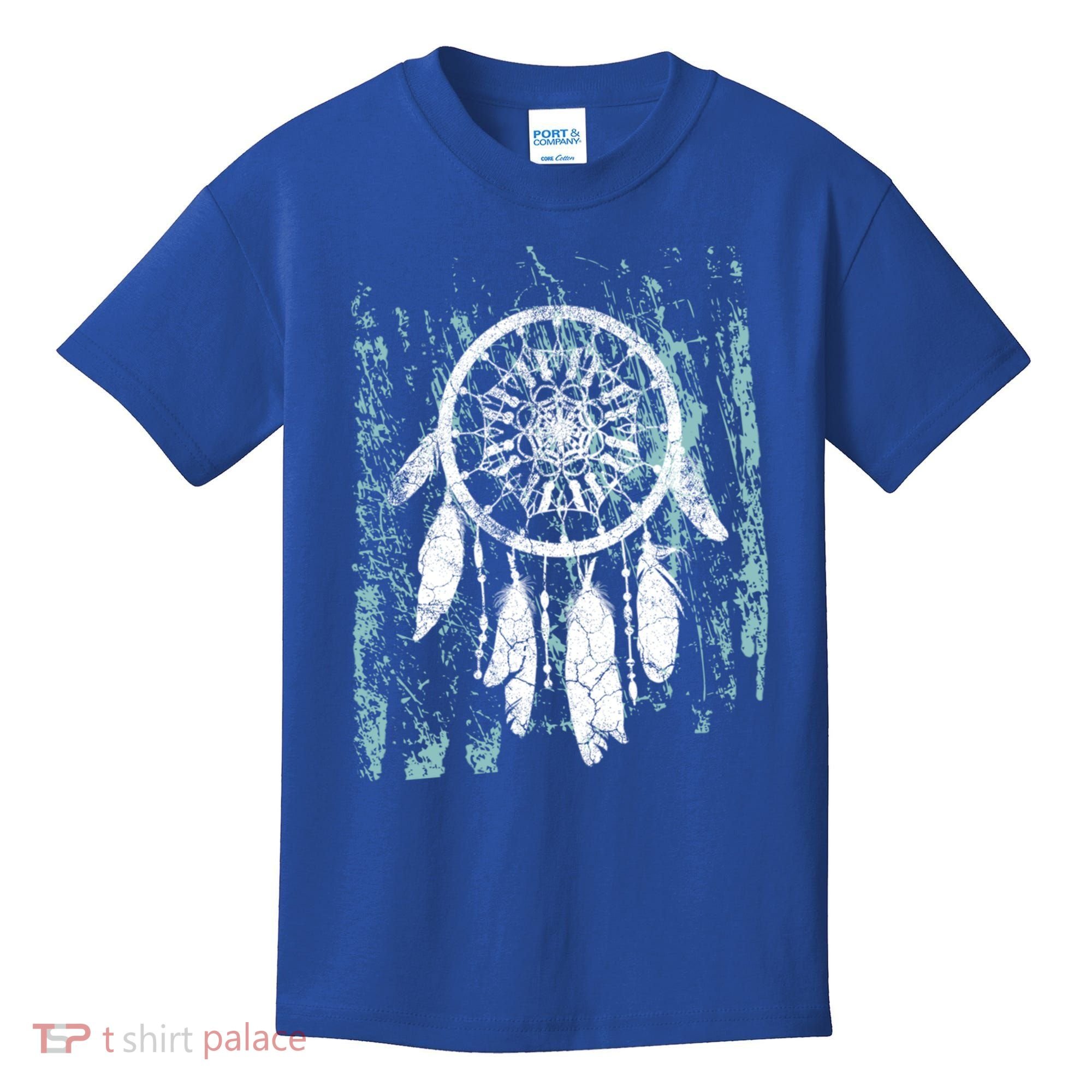 Dream Catcher Feathers Tribal Native American Boho Tapestry Gift Kids T-Shirt