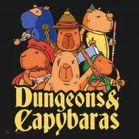 Dungeons & Capybaras Funny Capybara Lover Doggie Tank thumb 4