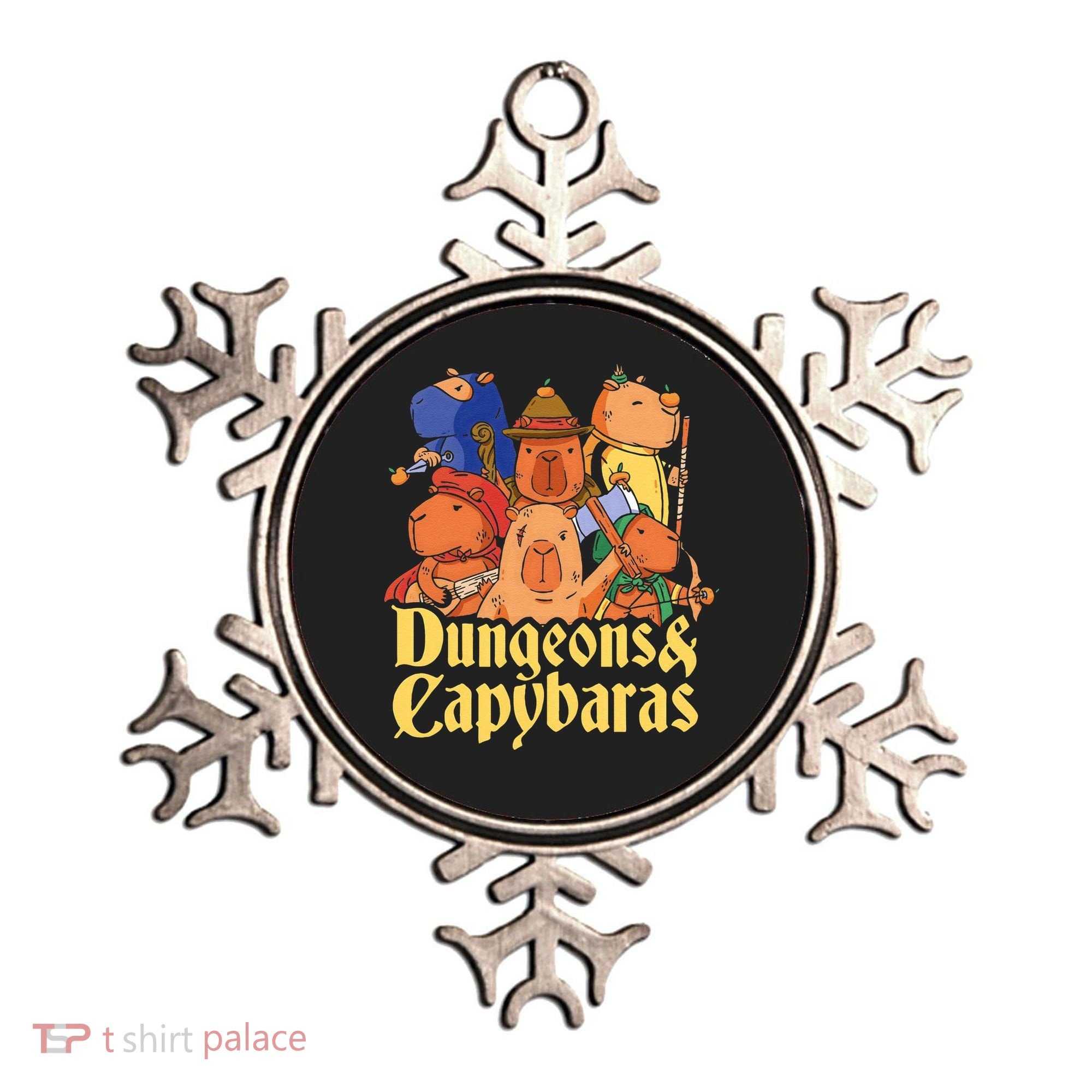 Dungeons & Capybaras Funny Capybara Lover Ornament