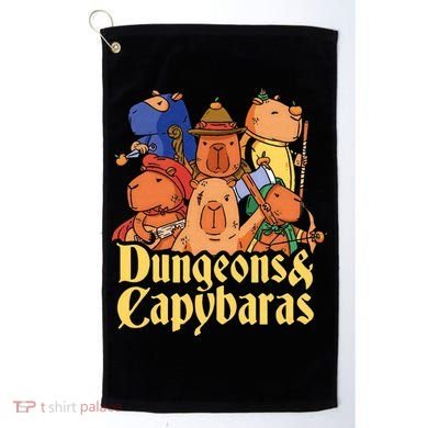 Dungeons & Capybaras Funny Capybara Lover Golf Towel
