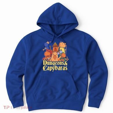 Dungeons & Capybaras Funny Capybara Lover Hoodie