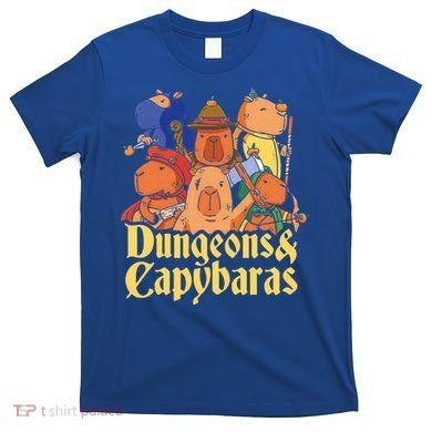 Dungeons & Capybaras Funny Capybara Lover T-Shirt