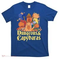 Dungeons & Capybaras Funny Capybara Lover T-Shirt thumb 0