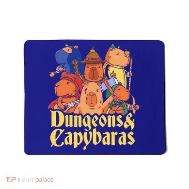 Dungeons & Capybaras Funny Capybara Lover Mousepad
