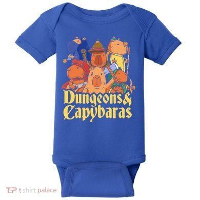 Dungeons & Capybaras Funny Capybara Lover Baby Bodysuit