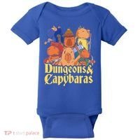 Dungeons & Capybaras Funny Capybara Lover Baby Bodysuit thumb 0