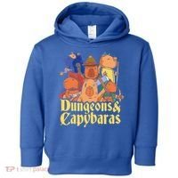 Dungeons & Capybaras Funny Capybara Lover Toddler Hoodie thumb 0