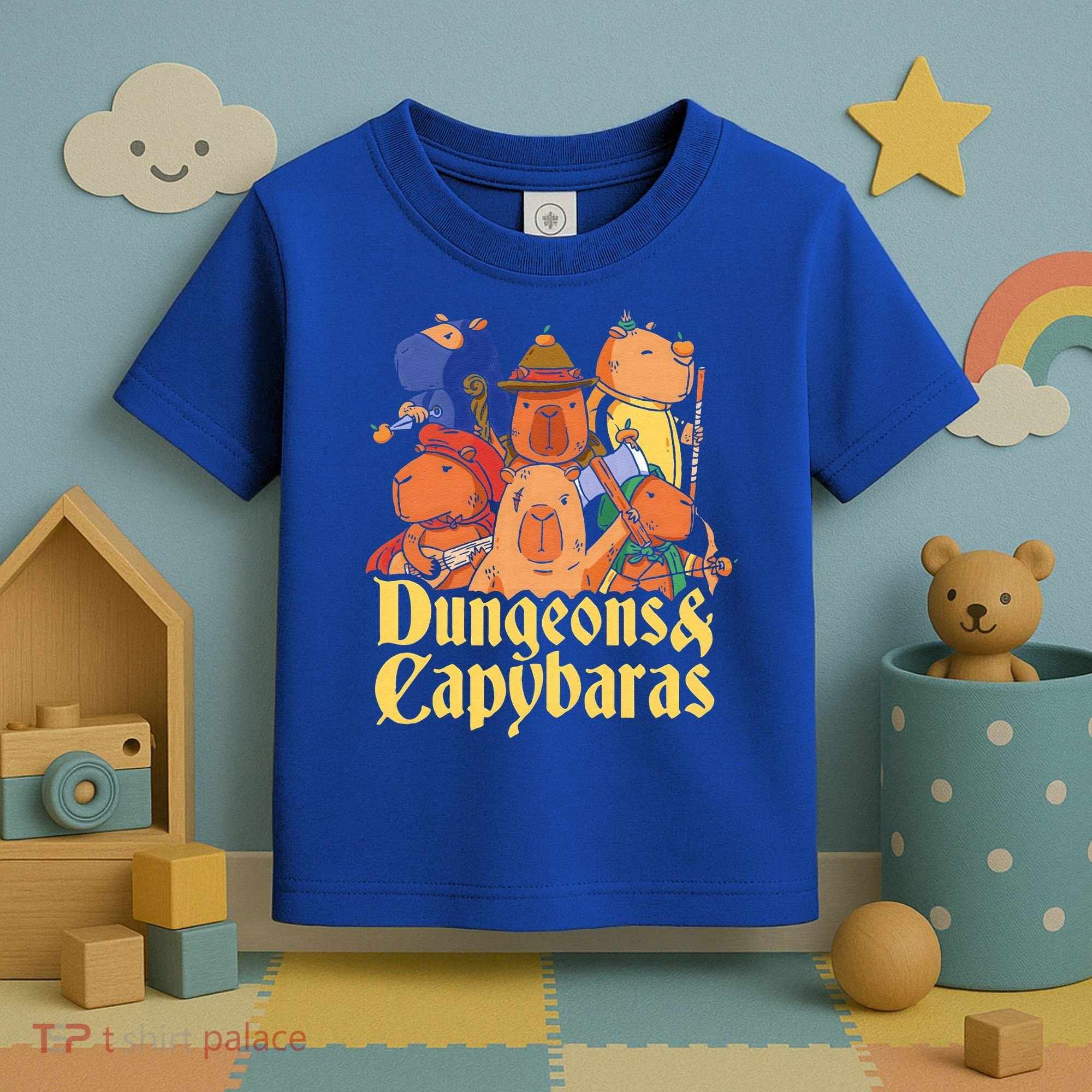 Dungeons & Capybaras Funny Capybara Lover Toddler T-Shirt
