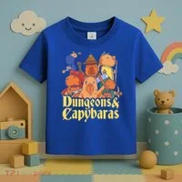 Dungeons & Capybaras Funny Capybara Lover Toddler T-Shirt thumb 3