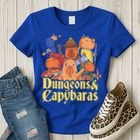 Dungeons & Capybaras Funny Capybara Lover Women's T-Shirt thumb 3