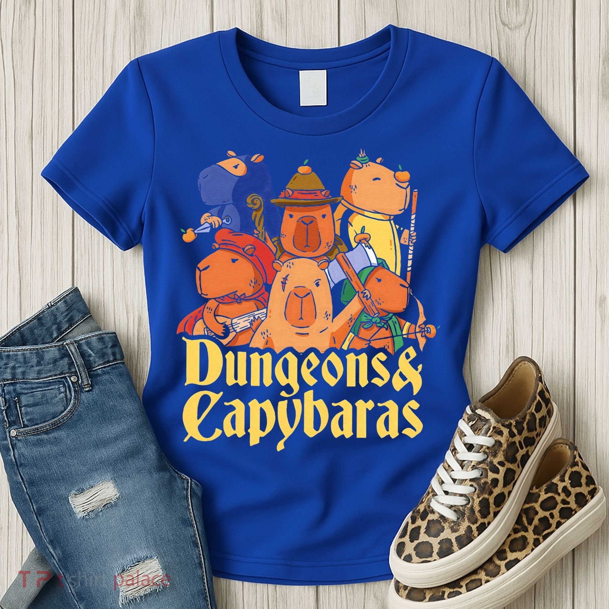 Dungeons & Capybaras Funny Capybara Lover Women's T-Shirt