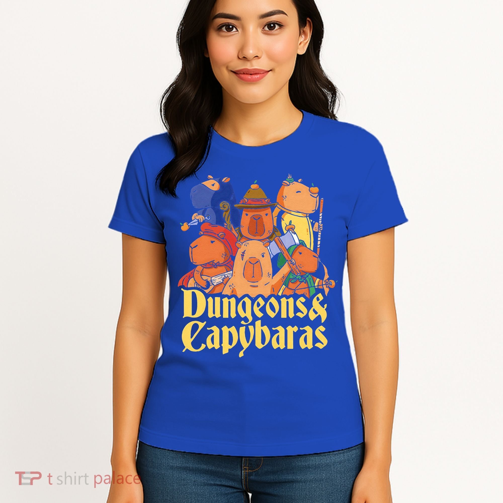 Dungeons & Capybaras Funny Capybara Lover Women's T-Shirt