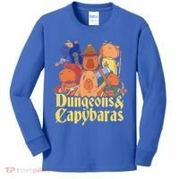 Dungeons & Capybaras Funny Capybara Lover Kids Long Sleeve Shirt thumb 0