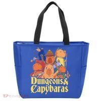 Dungeons & Capybaras Funny Capybara Lover Tote Bag thumb 0