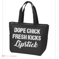 Dope Chick Fresh Kicks Lipstick Funny Saying Tote Bag thumb 3