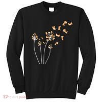 Dandelion Corgi Flower Cute Dog Lovers Sweatshirt thumb 0