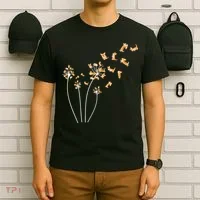 Dandelion Corgi Flower Cute Dog Lovers T-Shirt thumb 6
