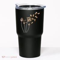 Dandelion Corgi Flower Cute Dog Lovers Tumbler thumb 0