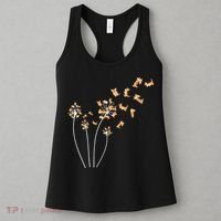 Dandelion Corgi Flower Cute Dog Lovers Women's Tank Top thumb 3