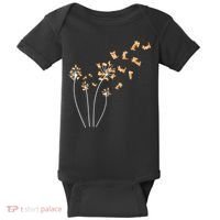 Dandelion Corgi Flower Cute Dog Lovers Baby Bodysuit thumb 0