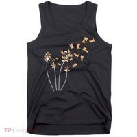 Dandelion Corgi Flower Cute Dog Lovers Tank Top thumb 0