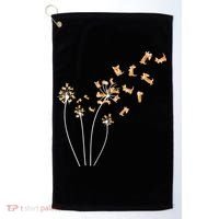 Dandelion Corgi Flower Cute Dog Lovers Golf Towel thumb 0