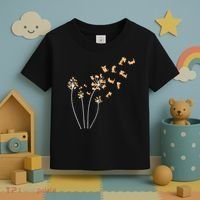 Dandelion Corgi Flower Cute Dog Lovers Toddler T-Shirt thumb 3