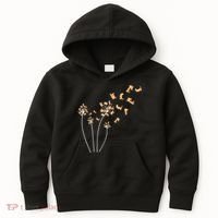 Dandelion Corgi Flower Cute Dog Lovers Kids Hoodie thumb 0