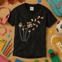 Dandelion Corgi Flower Cute Dog Lovers Kids T-Shirt thumb 3