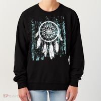 Dream Catcher Feathers Tribal Native American Boho Tapestry Meaningful Gift Women's Sweatshirt thumb 0