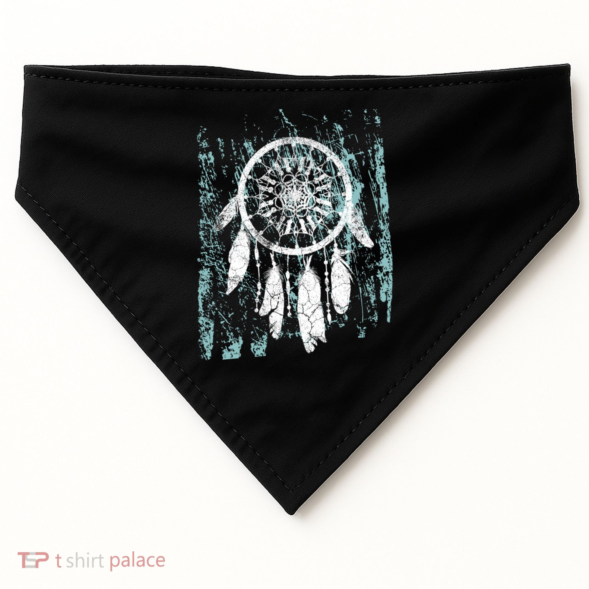 Dream Catcher Feathers Tribal Native American Boho Tapestry Meaningful Gift USA-Made Doggie Bandana
