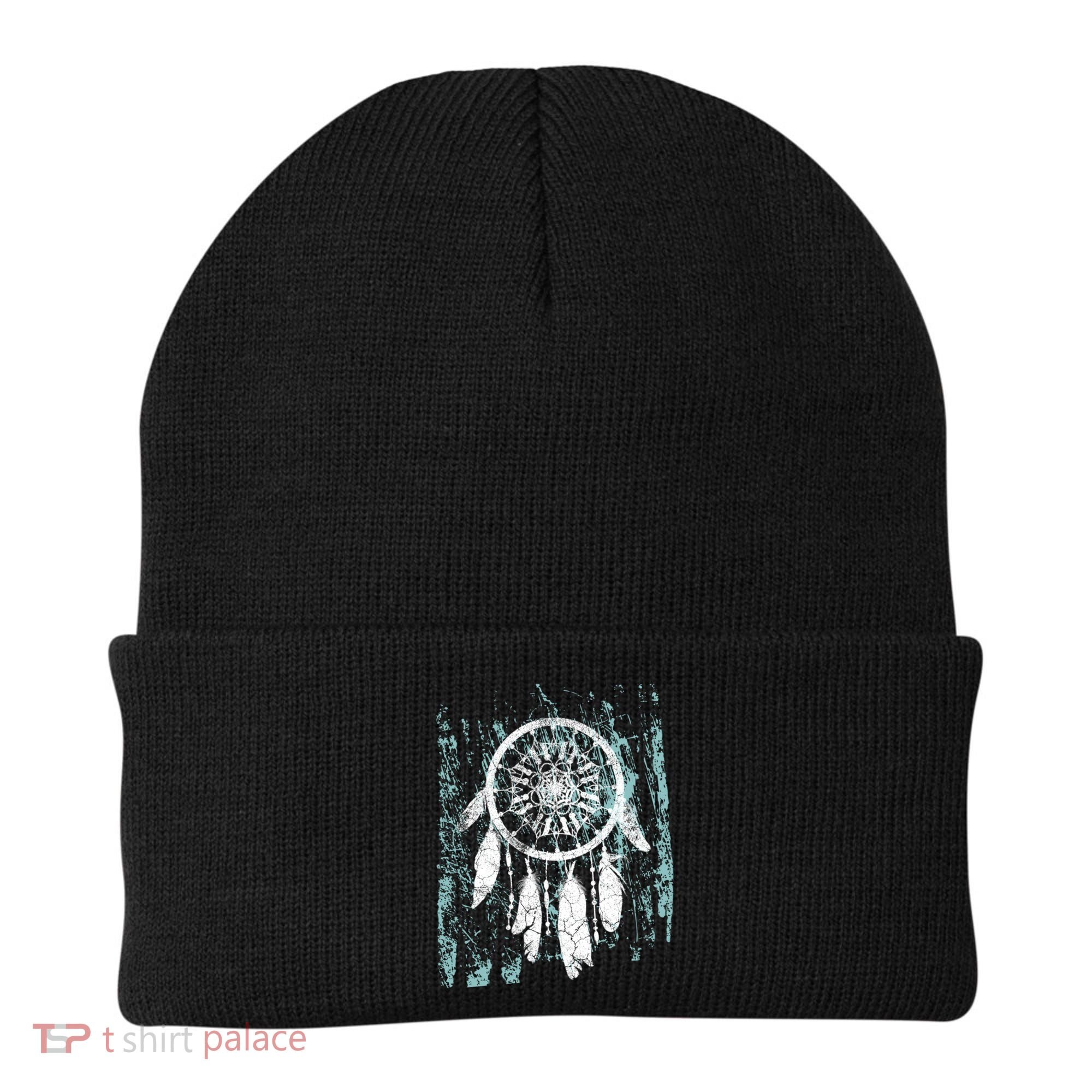 Dream Catcher Feathers Tribal Native American Boho Tapestry Meaningful Gift Beanie
