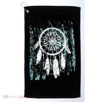 Dream Catcher Feathers Tribal Native American Boho Tapestry Meaningful Gift Golf Towel thumb 0