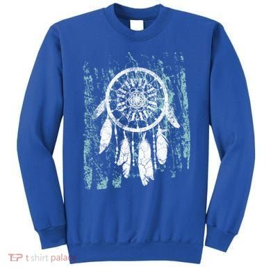 Dream Catcher Feathers Tribal Native American Boho Tapestry Meaningful Gift Sweatshirt